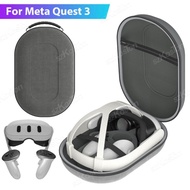 【kenouyo】VR Headset Storage Bag for Meta Quest 3 Elite Strap Carrying Case EVA Hard Shell Protective Box for Meta Quest 3 Accessories