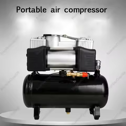 2.5L/4L/6L 12V 220V Portable Silent Oil-Free Air Compressor Air Compressor Car Tire Inflator Pump