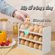 Convenient 30-cell 3-Tier Egg Box, Egg Tray - BBHT