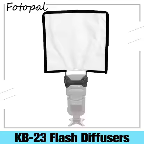 Fotopal KB-23 Foldable Speedlight Reflector Bender Snoot Sealed Softbox Diffuser for Canon Nikon Sig