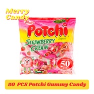 50 PCS Potchi Strawberry Gummy Candy by Columbia