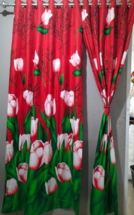 gorden ring 12 motif bunga - tulip merah