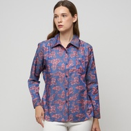 KEMEJA Trendy Shirts MonellinaWanita 601132 Navy XL modern A7B2 Pay on Delivery multifunctional soft