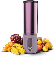 Cecotec Portable Smoothie Maker Power Titanium Shake2Go Candy Steel. 180 W, 600 ml Metal Cup, BPA-Fr