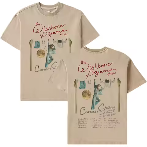 Conan Gray The Wishbone Pajama Show Tour T-shirt 2025 NEW Album Printing Tshirts Cotton Summer Men W