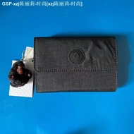 Kipling Ms กระเป๋าสตางค์ Kipling คลัทช์กระเป๋าสตางค์กระเป๋าพับสามทบกระเป๋าสีเงินกระเป๋าเก็บบัตร AC37