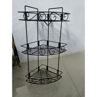 3-Tier KNOCDOWN CORNER SHELF, 3-Tier Corner Shelf