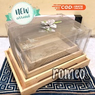 Kotak Seserahan Kayu Berkaki 1 Set Isi 4 Kotak Seserahan Pernikahan