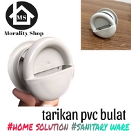 tarikan pintu pvc bulat murah / handle plastik putih pintu kamar mandi toilet sliding