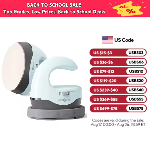 HTVRONT Heat Press H1 Mini Heat Press Machine Small Heat Press Portable Iron Press Machine for T Shi