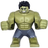 Original Lego Marvel Super Heroes - Hulk (Giant, Dark Bluish Gray Pants, Smile) 76269 Figure new