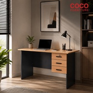 COCO OFFICE SET 2 IN 1 /120CM Office Table With 3 Drawer + Office Chair /150cm Office Table With 3 D