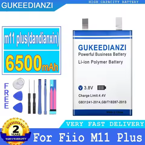 6500mAh Long-lasting Battery for FIIO M11 Plus HIFI Music MP3 Player