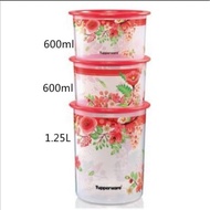 Tupperware Lucky Blooms One Touch (Red)
