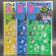 LINE RULER SET SHAPE / SIRU RULER (2 pcs)