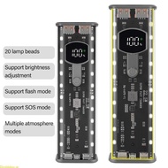Doublebuy 21700 Power  Case 4  Slots Holder USB C Port DIY Portable Energy Station Case For Fast Cha