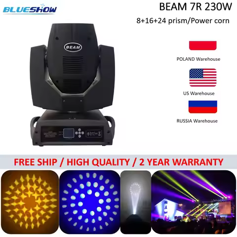 Sharpy Lyre 7R Beam 230W 7R Moving Head Light 6x Flightcase Beam 7r Beam 230 Stage Light 230W 7R Bea