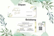 (50 PCS) UNDANGAN PERNIKAHAN UNIK