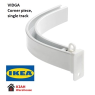Langsir sliding door Langsir dapur IKEA VIDGA Curtain Rod Corner L Shape piece, single track, white 