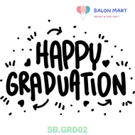 Sticker Balon Bobo PVC Happy Graduation