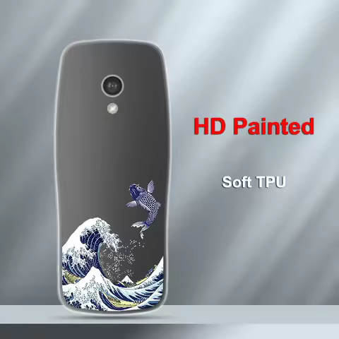 For Nokia 3210 4G 2024 Crystal Case HD Painted Protect Matte Back Shell For Nokia 8210 6300 Phone Co