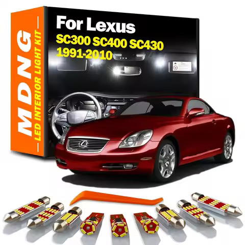 MDNG Canbus No Error For Lexus SC 300 400 430 SC300 SC400 SC430 1991-2010 Vehicle LED Interior Light