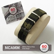 BEST Nato Strap Canvas Nylon Fabric Watch Strap 18mm 20mm 22mm 24mm NCAMM - 18mm