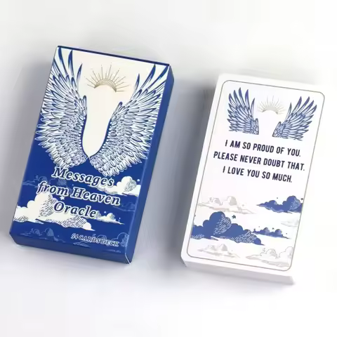 Messages From Heaven Oracle Cards - 54 Pcs Cards 10.3*6cm with Guidance From Your Crossed Over Loved