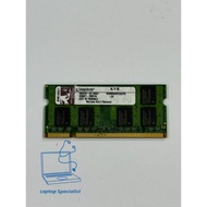 Kingston 2GB PC2-6400 CL6 KVR800D2S6/2G 9905295-051.A00LF Laptop RAM