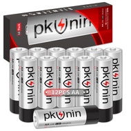 AA Batteries 12 Pack LR6 1.5V Alkaline Double A Battery, 12-Year Shelf Life