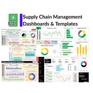 Supply Chain Management Bundle Templates Excel Business Logistics Manufacturing Procurement Inventor