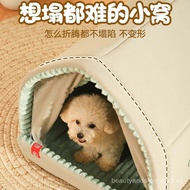 Dog House Winter Warm Small Dog House Enclosed All-Season Dog House Pet Winter Dog Bed Cat House