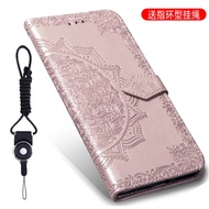Send Lanyard OPPO Flip Reno Standard 10x Zoom Version Relief Protective Case Mandala Embossing Mobile Phone Shell Faux L
