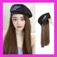 [TẶNG LƯỚI] Tóc giả nữ cả đầu thẳng dài 60cm kèm mũ nồi siêu xinh - MŨ NỒI 887
