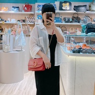 MS0734	Chloe C Wallet On Chain Crossbody Bag Calfskin Pink x GHW 蔻依 鏈條銀包 牛皮 粉紅色 金扣