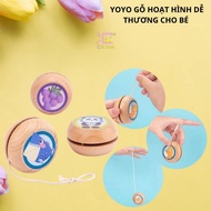 CUTE CARTOON WOODEN YOYO FOR KIDS