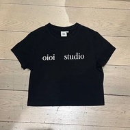 Oioi black crop top