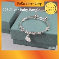 Original 925 Silver Kitty Baby Bangle Bell For Kids (322072) | Gelang Tangan Kitty Budak Perak 925 | Ready Stock