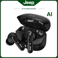 Jeep EW133 AI Translator Earbuds 100+ Translation Language HiFi Sound HD Calls Game Headset With Mic