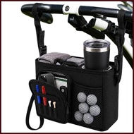 Push Golf Cart Accessories Waterproof Multi-Pocket Cup Holder Golf Push Cart Accessories with Adjust