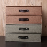 Nan heng contracted linen paper creative IKEA Storage drawer desk file cabinet storage double storag