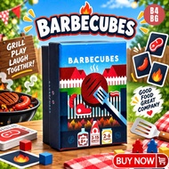 Board Game BARBECUBES English Version – Group Game for 2-6 People BBQ Theme, 8+, 3-15 Minutes B4BG