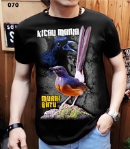 Kaos burung kicau mania 3d / Pakaian pria / kaos burung piala / Baju Pria Keren / Kaos Distro Dewasa