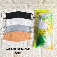 Kf94 Embossed ONE CARE Mask 1 Pack Contains 10 Pcs