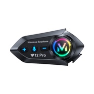 Y12Pro Motorcycle Helmet Dedicated Bluetooth Headset 500m Intercom Style