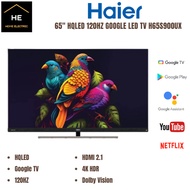 HAIER 65" 120Hz Full Array HQLED TV with Google TV Televisyen H65S900UX