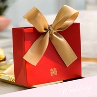 25pcs Wedding Sweets Door Gift Box With Ribbon