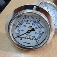 SKON Stainless Steel Umbrella Pressure Gauge 4" inch 50 Bar 700 Psi Lower Back