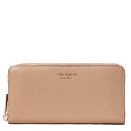 Kate Spade Spencer Zip-Around Continental Wallet in Raw Pecan pwr00281