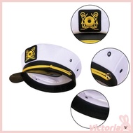 VIC Fashion Navy Marine Admiral Captain Cap Embroidered Sailor Cap Navy Hat